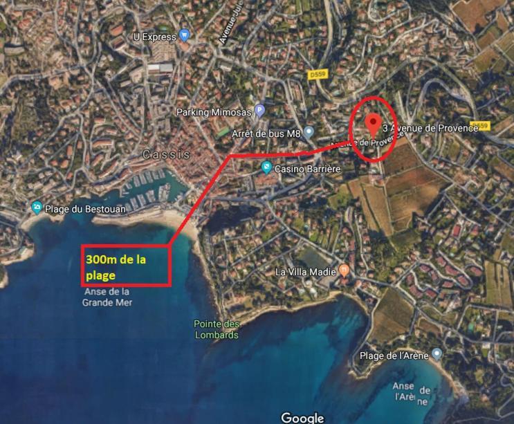 Apartmán Au Calme, 200M Du Centre T2 Avec Balcon Et Parking Cassis Exteriér fotografie